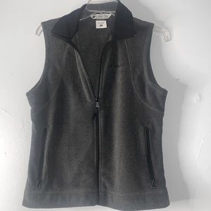 Columbia Sportswear woman’s Fleece Full Zip Gray Vest size Small